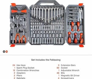 Crescent 180 Piece Professional Tool Set in Tool Storage Case - CTK180