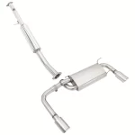 Stainless Steel Cat-Back Exhaust with Dual Tip Muffler by Cobalt