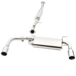 Stainless Steel Cat-Back Exhaust with Dual Tip Muffler by Cobalt